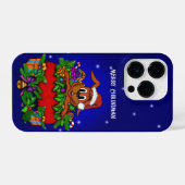 Coque Pour iPhone 14 Plus Lapin de Noël (Verso Horizontal)
