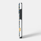 Coque Pour iPhone 14 Plus Léopard bleu foncé et doré (Côté gauche)