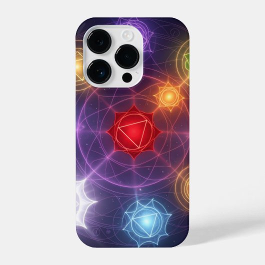 Coque Pour iPhone 14 Plus Les 7 Chakras´3 (Verso)