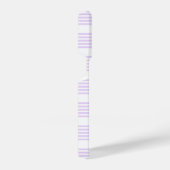 Coque Pour iPhone 14 Plus Lilac violet et blanc cinq bandes motif (Côté droit)