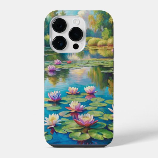 Coque Pour iPhone 14 Plus Lilies in the River (Verso)
