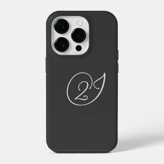 Coque Pour iPhone 14 Plus Logo '2J' (Verso)