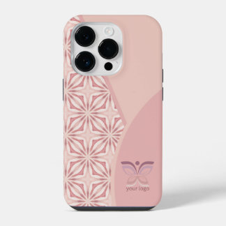 Coque Pour iPhone 14 Plus Logo rose féminin ou Motif géométrique de code QR