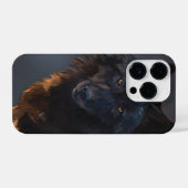 Coque Pour iPhone 14 Plus Loup noir (Verso Horizontal)