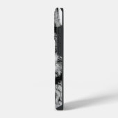 Coque Pour iPhone 14 Plus Loup noir et blanc (Côté gauche)