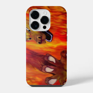 Coque Pour iPhone 14 Plus Louvre rouge dragon