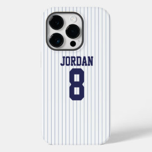 Coque Pour iPhone 14 Plus Maillot de baseball avec nom et numéro personnalis