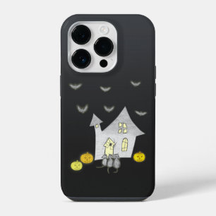 Coque Pour iPhone 14 Plus Maison d'Halloween, Chats noirs, Chats, Chauves-so