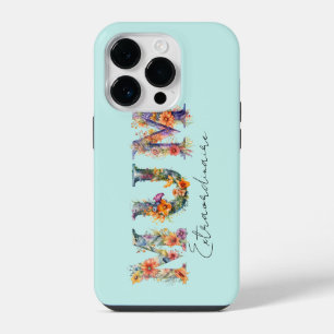 Coque Pour iPhone 14 Plus Maman Extraordinaire Typographie Florale