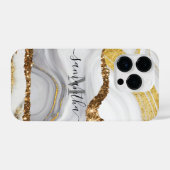 Coque Pour iPhone 14 Plus Marbre et Parties scintillant (Verso Horizontal)