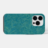 Coque Pour iPhone 14 Plus Marbre turquoise (Verso Horizontal)