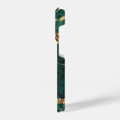 Coque Pour iPhone 14 Plus Marbre vert et or (Côté gauche)