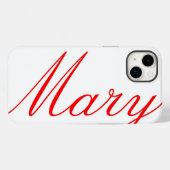 Coque Pour iPhone 14 Plus Mary - belle coque iphone (Verso (horizontal))