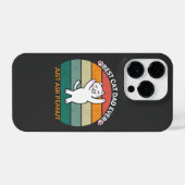 Coque Pour iPhone 14 Plus Meilleur chat papa Demandez toujours à Peanut, drô (Verso Horizontal)