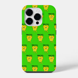 Coque Pour iPhone 14 Plus Mikitiez fond jaune coeur sourire amitié