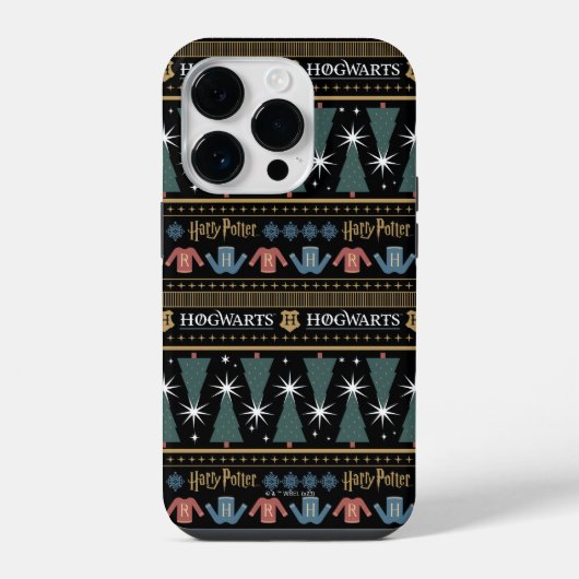 Coque Pour iPhone 14 Plus Modèle de pull de Noël HARRY POTTER™ (Verso)