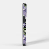 Coque Pour iPhone 14 Plus Modèle Floral pourpre (Côté droit)