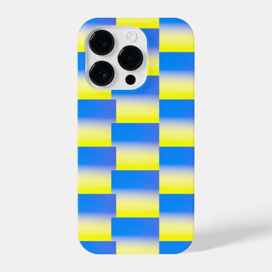 Coque Pour iPhone 14 Plus Moderne motif bleu et jaune Ukraine Inspiration (Verso)