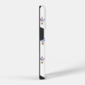 Coque Pour iPhone 14 Plus Monogramme aquarelle de fleurs en pot de campagne (Côté droit)