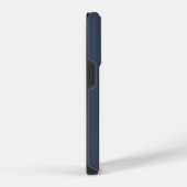 Coque Pour iPhone 14 Plus Monogramme Botanique Initial Bleu Nuit (Côté droit)