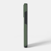 Coque Pour iPhone 14 Plus Monogramme botanique vert initial (Côté gauche)