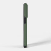 Coque Pour iPhone 14 Plus Monogramme botanique vert initial (Côté droit)