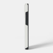 Coque Pour iPhone 14 Plus Monogramme de feuille rustique Crème initiale neut (Côté gauche)