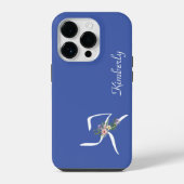 Coque Pour iPhone 14 Plus Monogramme Floral K Retraite (Verso)