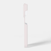 Coque Pour iPhone 14 Plus Monogramme moderne Blush Pink Gold Script (Côté gauche)