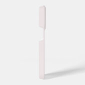 Coque Pour iPhone 14 Plus Monogramme moderne Blush Pink Gold Script (Côté droit)