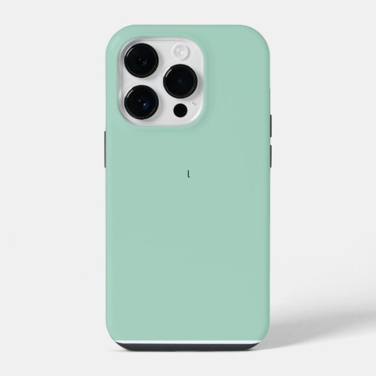 Coque Pour iPhone 14 Plus Monogramme rustique bleu Turquoise (Verso)