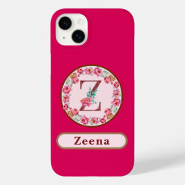 Coque Pour iPhone 14 Plus Monogramme Z Floral Coque-Mate coque iphone person