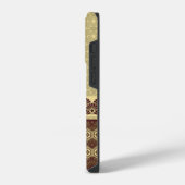 Coque Pour iPhone 14 Plus Motif à fleurs d'or classique Monogram (Côté gauche)