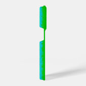 Coque Pour iPhone 14 Plus Motif arc-en-ciel bleu vert abstrait 3D (Côté droit)