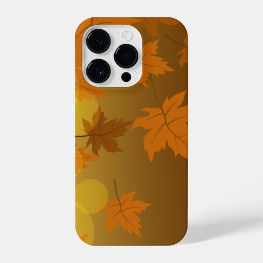 Coque Pour iPhone 14 Plus Motif d'automne avec feuilles d'érable en chute et (Verso)