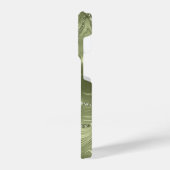 Coque Pour iPhone 14 Plus Motif de Parties scintillant en argent chic person (Côté gauche)