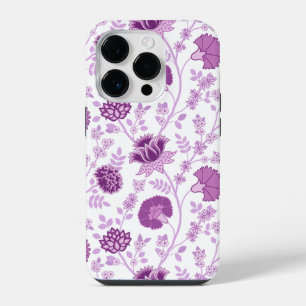 Coque Pour iPhone 14 Plus Motif floral jacobéen grandes fleurs roses sur fon