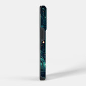 Coque Pour iPhone 14 Plus Motif foncé électronique Sci-Fi (Côté droit)
