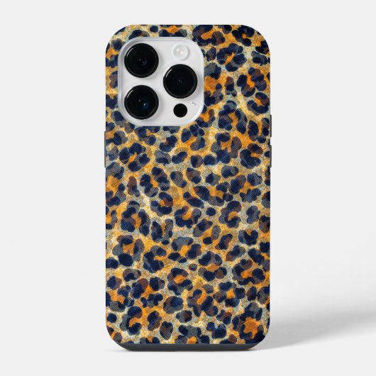 Coque Pour iPhone 14 Plus Motif imprimé léopard (Verso)
