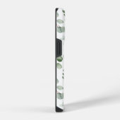 Coque Pour iPhone 14 Plus Motif Monogram Eucalyptus Vert (Côté droit)