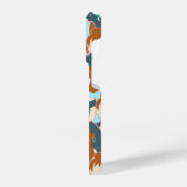 Coque Pour iPhone 14 Plus Motif sans couture avec filles noires et blanches (Côté gauche)