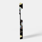 Coque Pour iPhone 14 Plus Motif sans couture avec libellules d'or (Côté gauche)