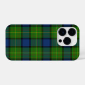 Coque Pour iPhone 14 Plus Muir Moore écossais vert bleu plaid (Verso Horizontal)
