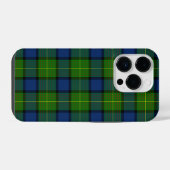 Coque Pour iPhone 14 Plus Muir Moore écossais vert bleu plaid (Verso Horizontal)
