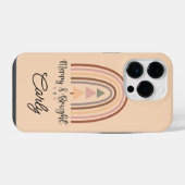 Coque Pour iPhone 14 Plus Noël Boho Beige (Verso Horizontal)