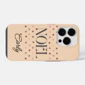 Coque Pour iPhone 14 Plus Noël Boho Beige de Noël (Verso Horizontal)