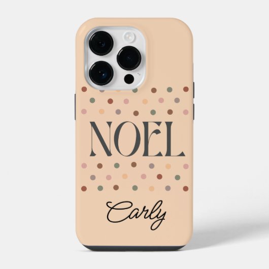 Coque Pour iPhone 14 Plus Noël Boho Beige de Noël (Verso)