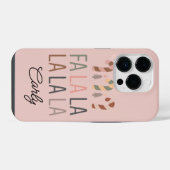 Coque Pour iPhone 14 Plus Noël Boho Rose (Verso Horizontal)