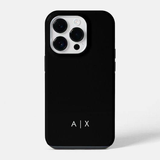 Coque Pour iPhone 14 Plus Nom de couple simple monogrammé (Verso)