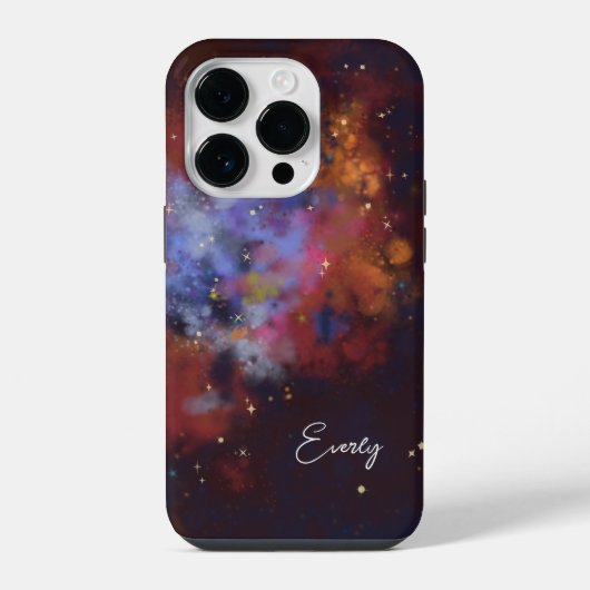 Coque Pour iPhone 14 Plus nom de nébuleuse rouillée (Verso)